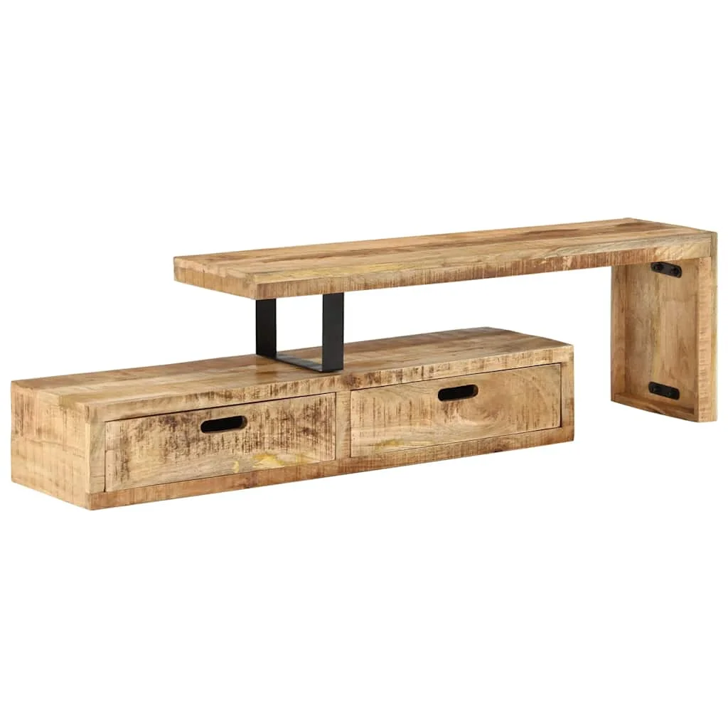 TV stolík (118-200) x 30 x 40 cm masívne drevo mango