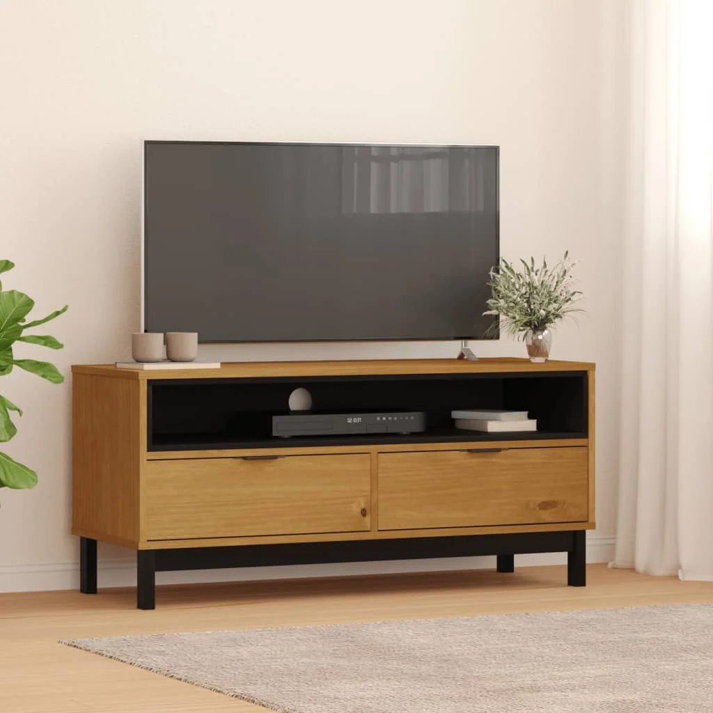 TV skrinka FLAM 110x40x50 cm masívna borovica