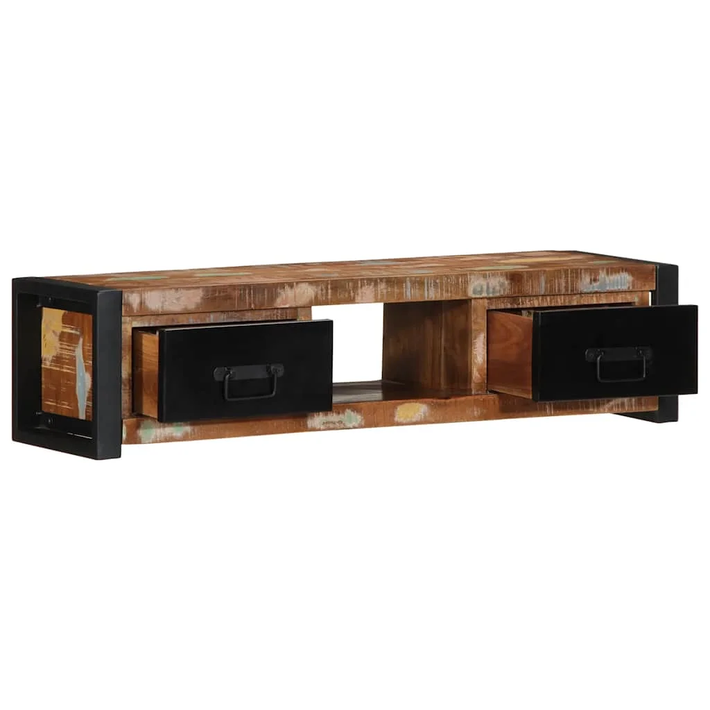 TV skrinka 100x30x25 cm Rekultivované masívne drevo