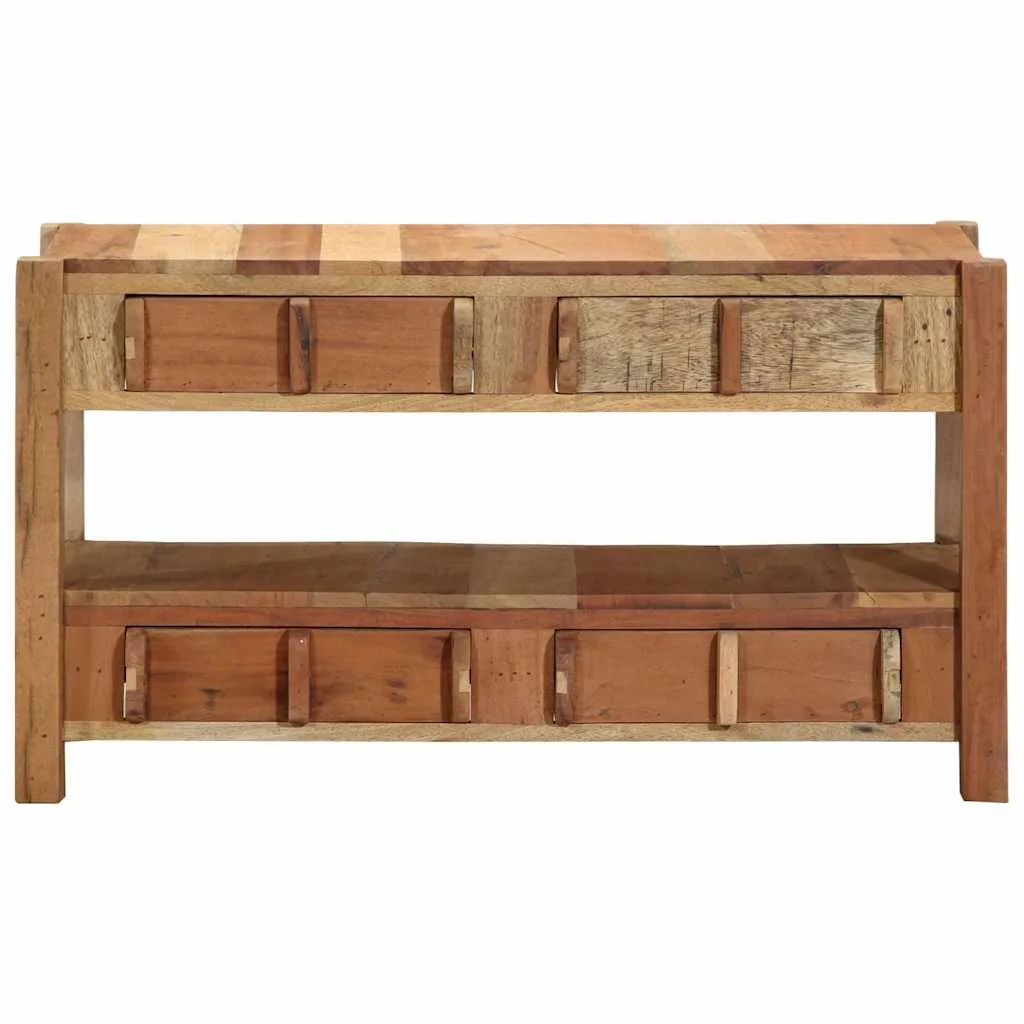 TV skrinka so zásuvkou Hnedá 83 x 33 x 46 cm Recyklovaný masív