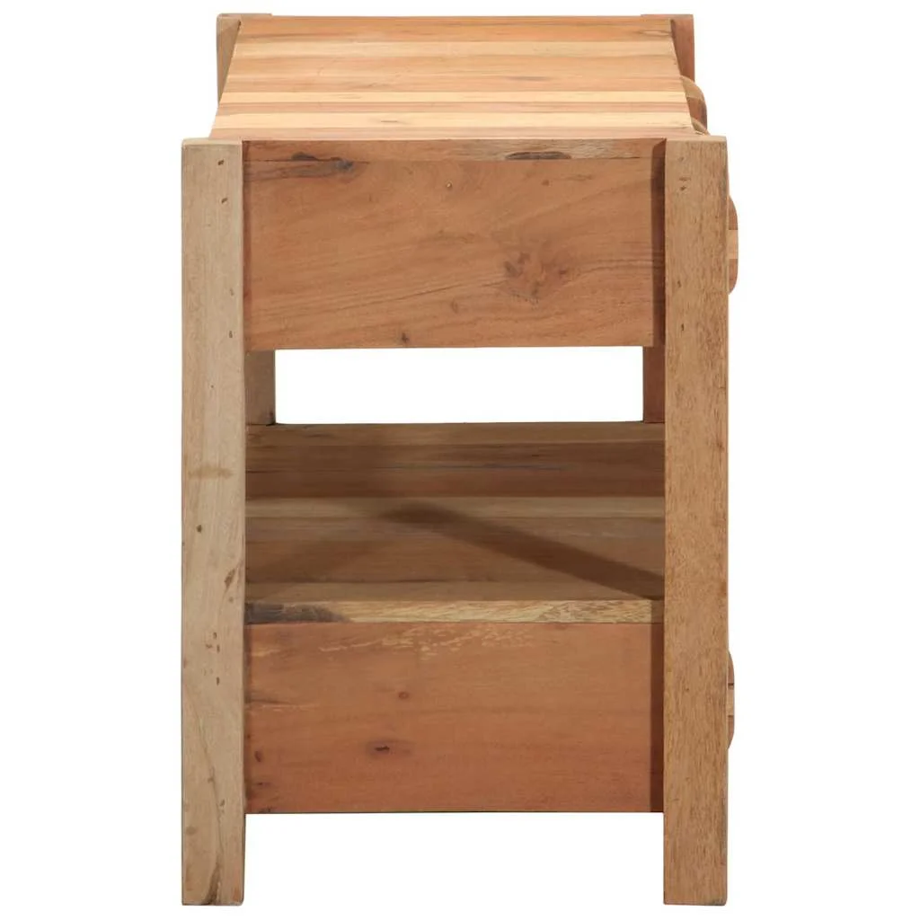 TV skrinka so zásuvkou Hnedá 83 x 33 x 46 cm Recyklovaný masív