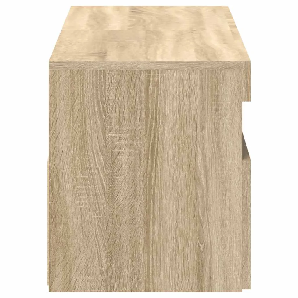 TV skrinky s LED svetlami 2 ks dub sonoma 60x35x40 cm