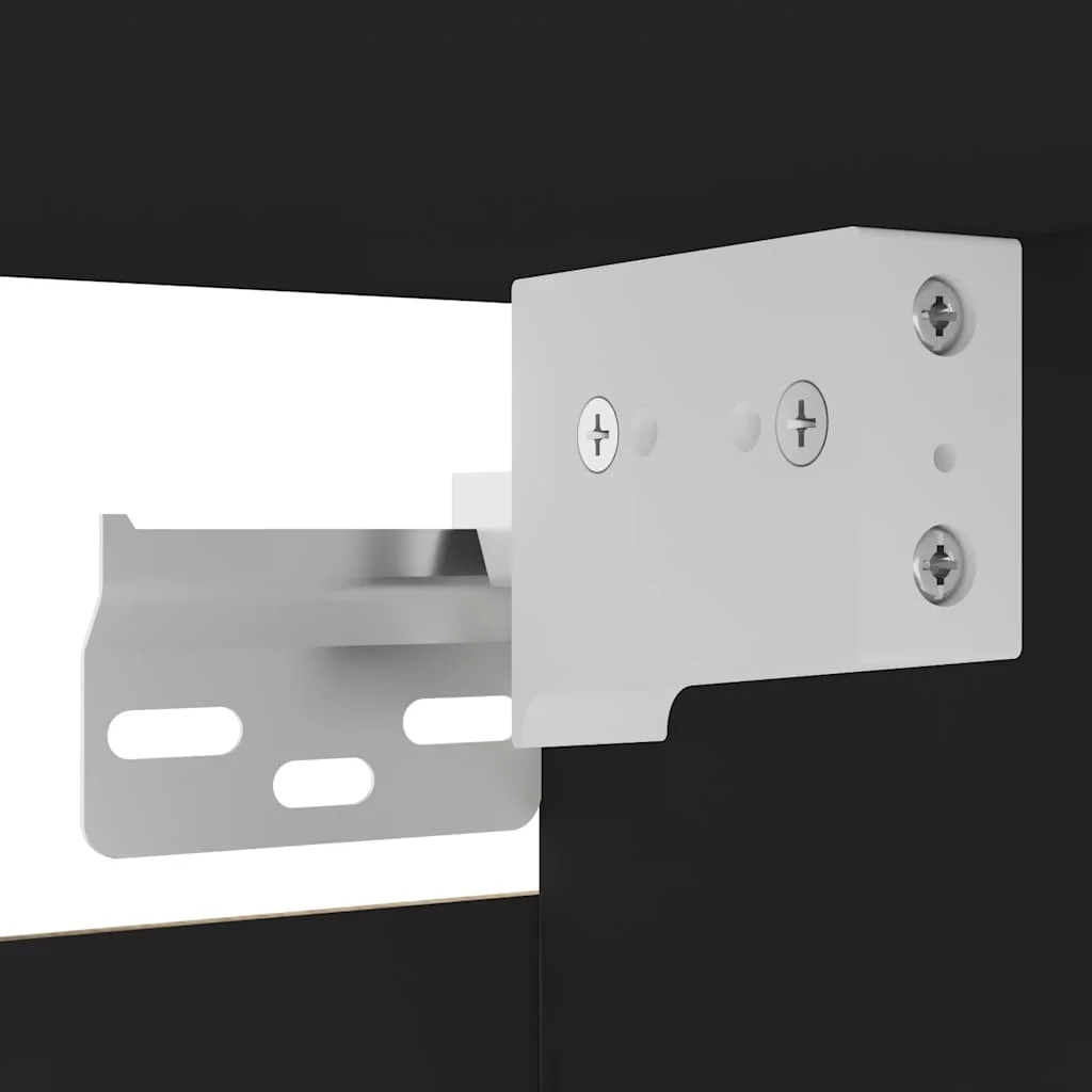 Nástenná TV skrinka čierna 30,5x30x30 cm