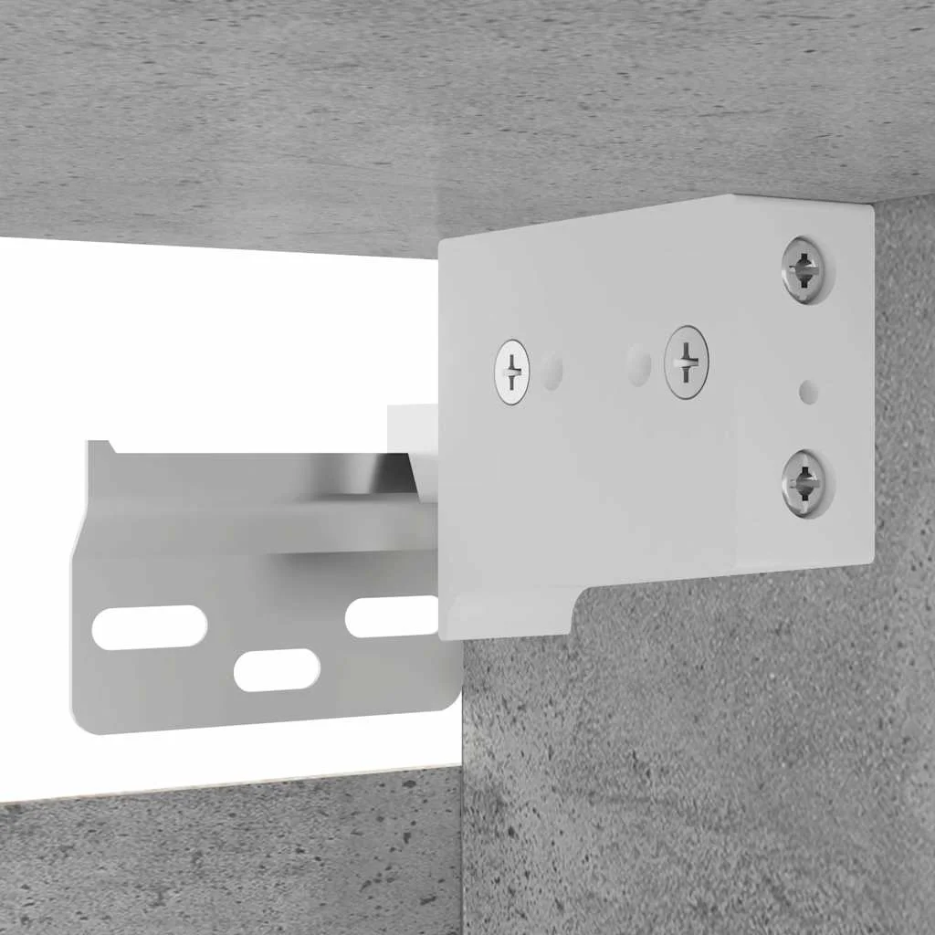 Nástenná TV skrinka betónová sivá 30,5x30x30 cm