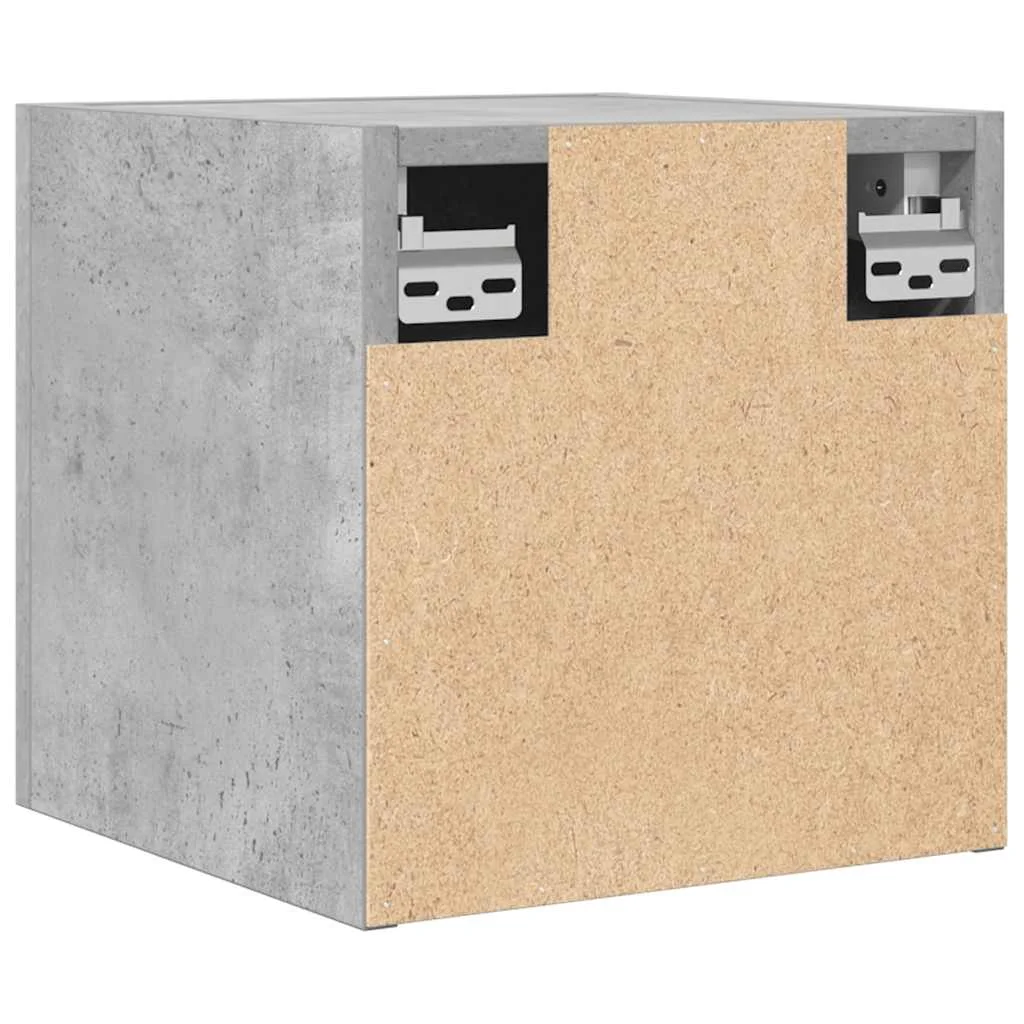 Nástenné TV skrinky 4 ks betónové sivé 30,5x30x30 cm