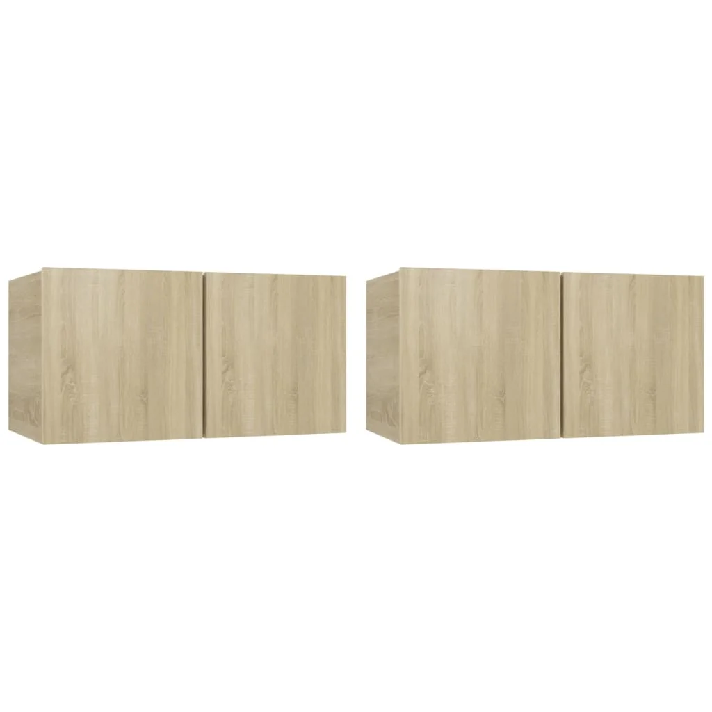Závesné TV skrinky 2 ks dub sonoma 60x30x30 cm