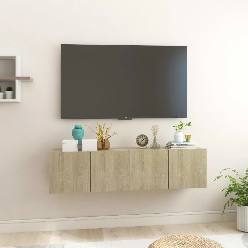 Závesné TV skrinky 2 ks dub sonoma 60x30x30 cm