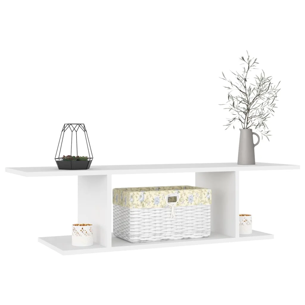 Nástenná TV skrinka biela 103x30x26,5 cm