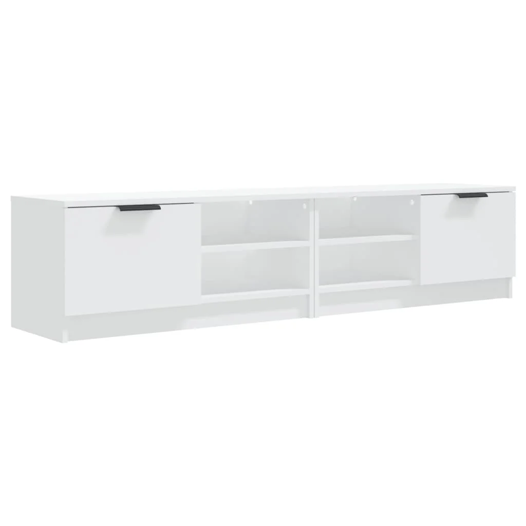 TV stolíky 2 ks biele 80x35x36,5 cm spracované drevo