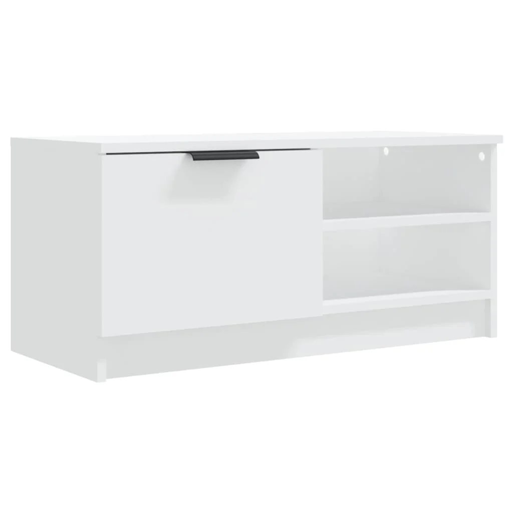 TV stolíky 2 ks biele 80x35x36,5 cm spracované drevo