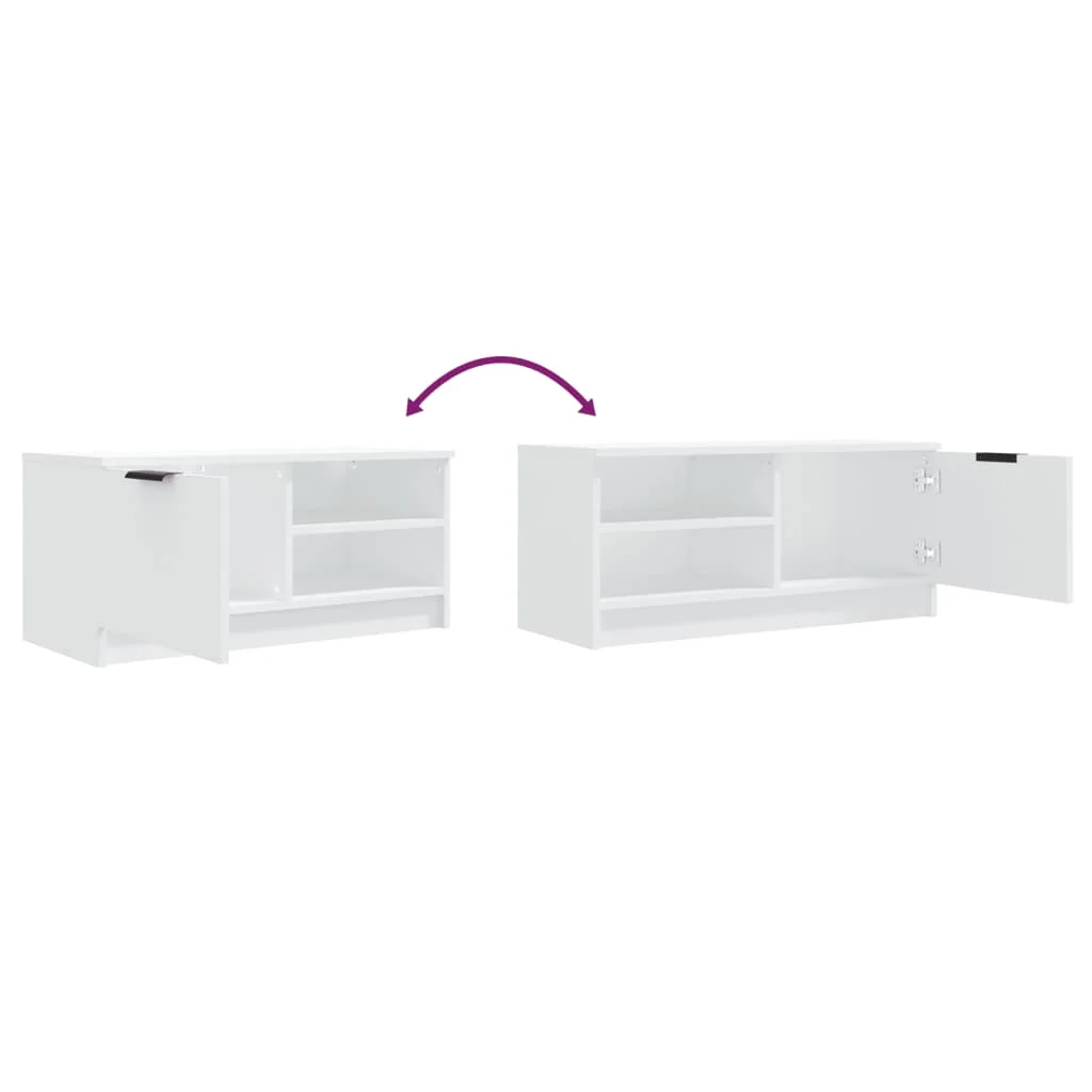 TV stolíky 2 ks biele 80x35x36,5 cm spracované drevo