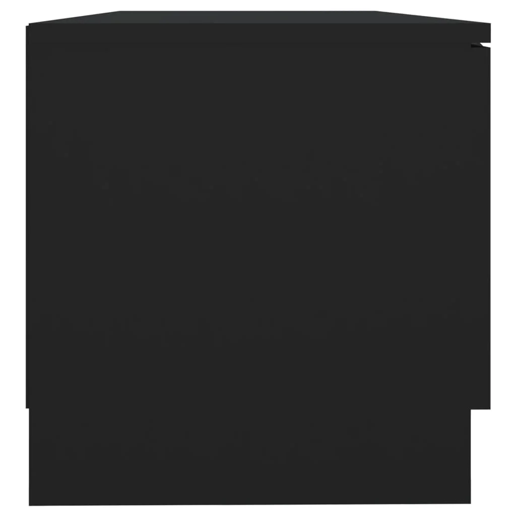 TV stolík čierny 80x35x36,5 cm spracované drevo