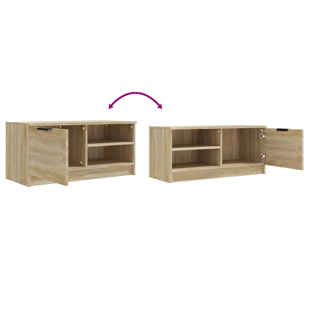 TV stolík dub sonoma 80x35x36,5 cm spracované drevo