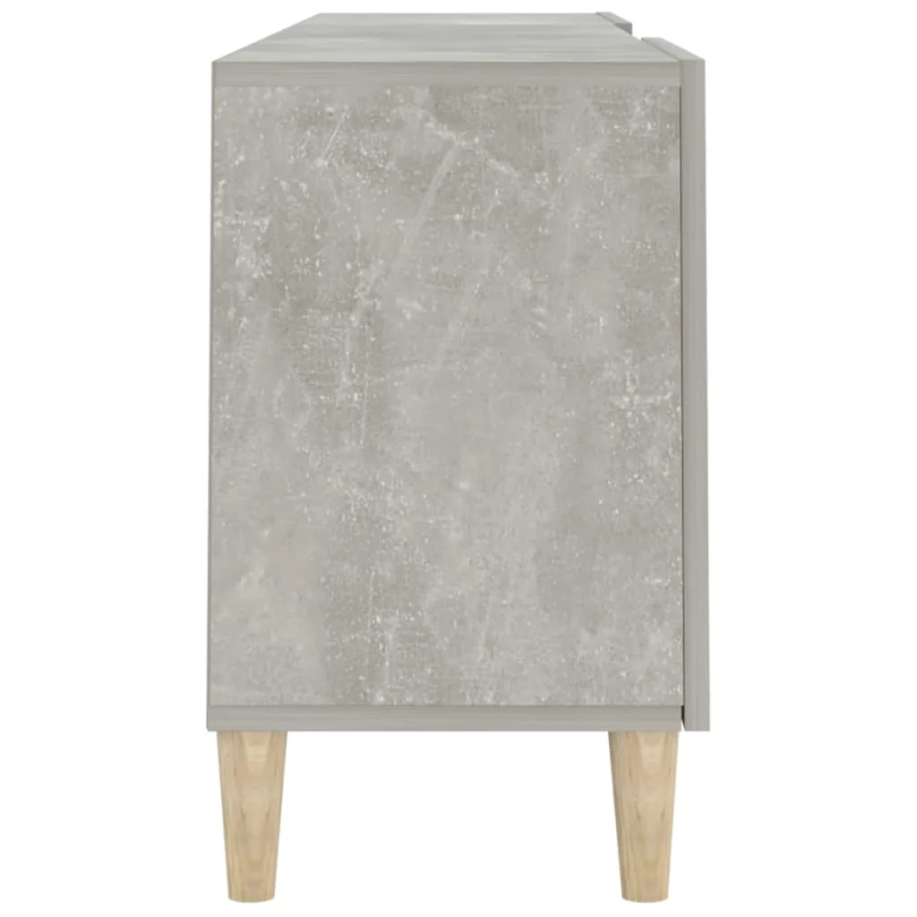 TV stolík betónovo-sivý 150x30x50 cm spracované drevo