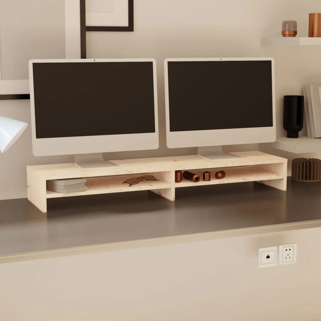 Stojan na monitor 100x24x13 cm masívna borovica