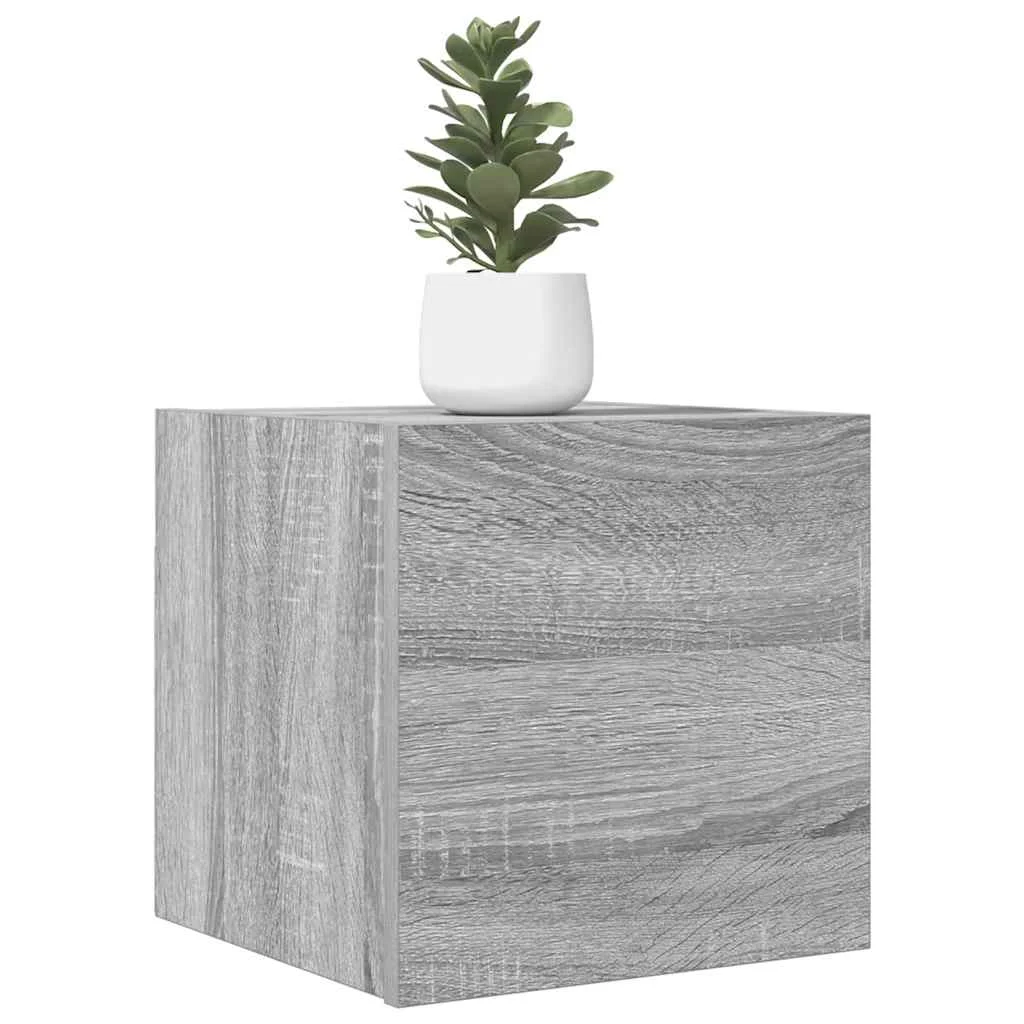 Nástenné TV skrinky 2 ks sivé sonoma 30,5x30x30 cm