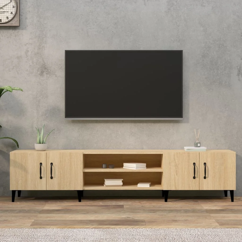 TV skrinka, dub sonoma, 180x31,5x40 cm, imitácia dreva