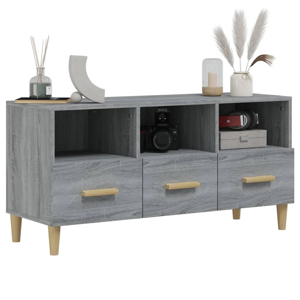 TV skrinka sivý dub sonoma 102x36x50 cm spracované drevo
