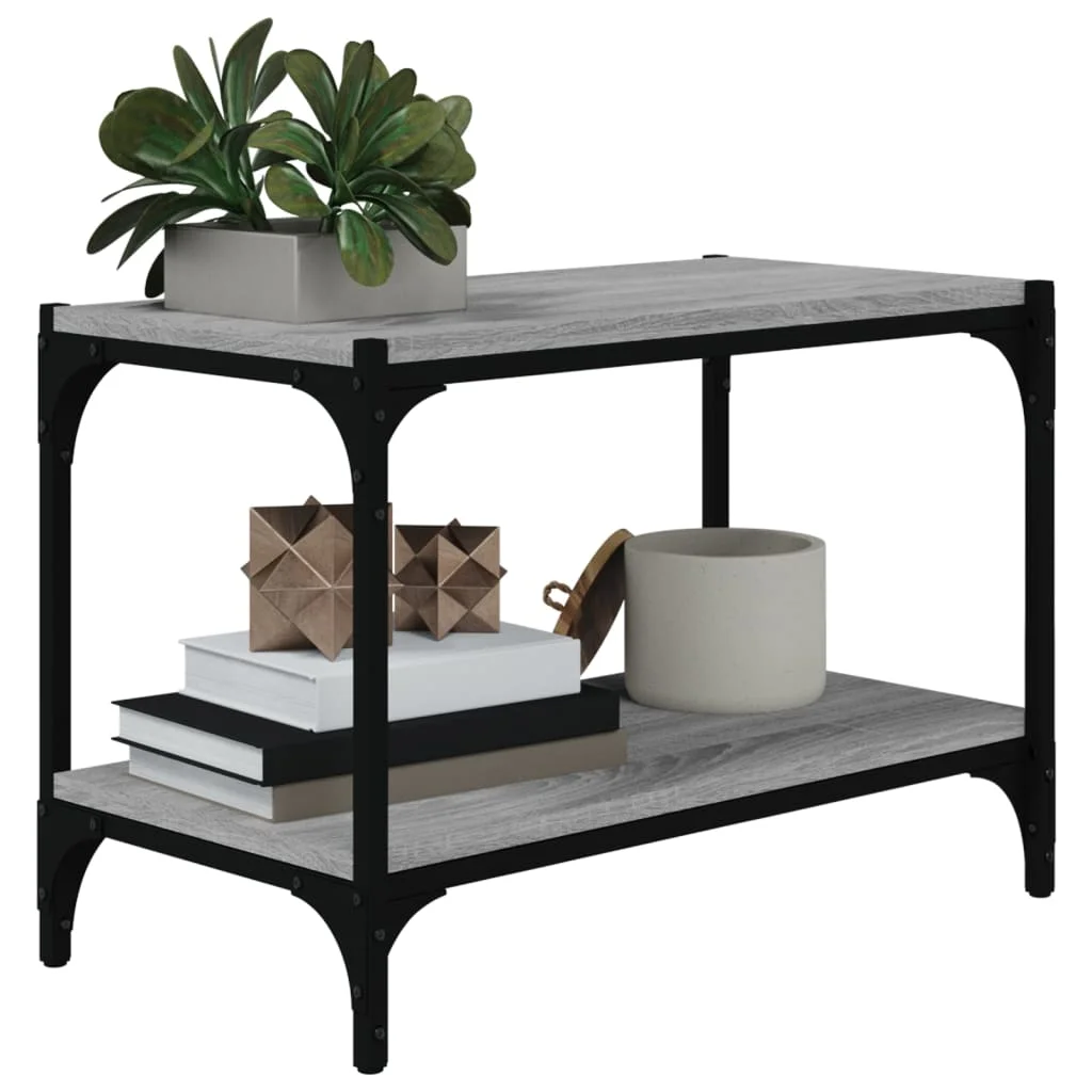 TV skrinka sivý dub sonoma 60x33x41 cm spracované drevo a oceľ