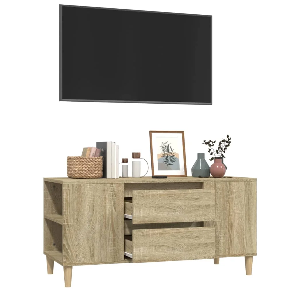 TV skrinka dub sonoma 102x44,5x50 cm spracované drevo