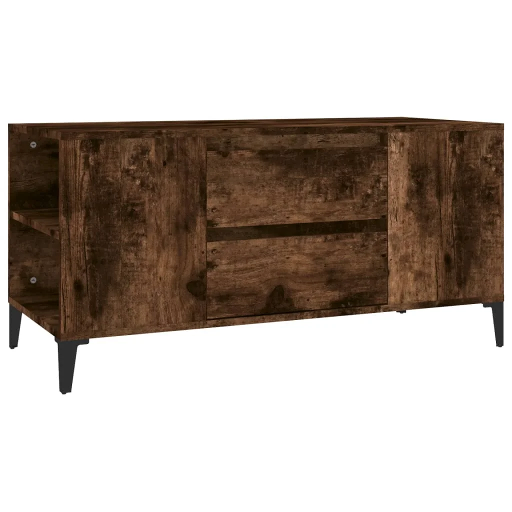 TV skrinka dymový dub 102x44,5x50 cm spracované drevo