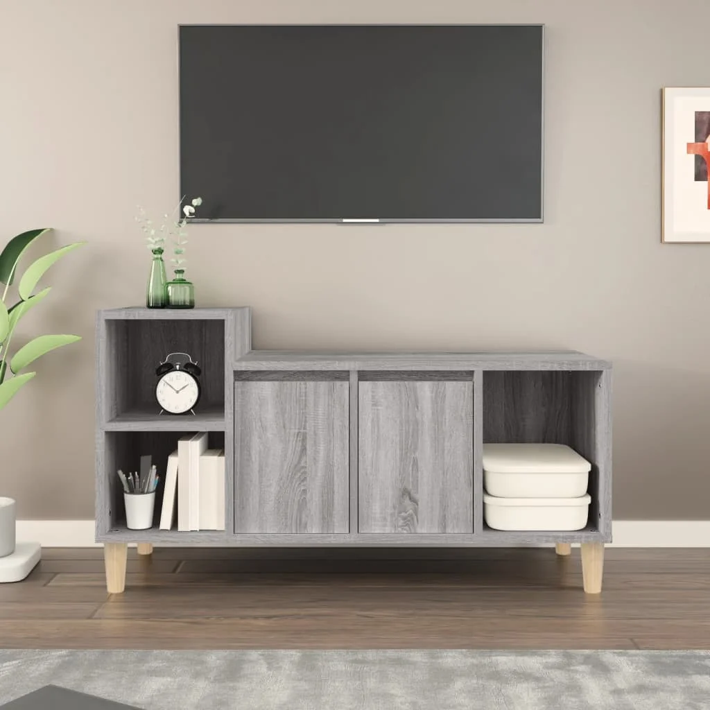 TV skrinka sivý dub sonoma 100x35x55 cm spracované drevo