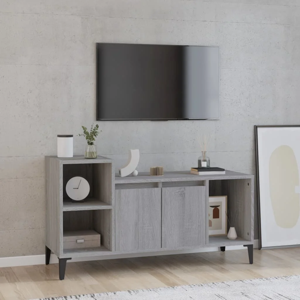 TV skrinka sivý dub sonoma 100x35x55 cm spracované drevo