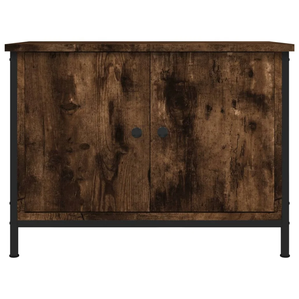 TV skrinka s dvierkami dymový dub 60x35x45 cm spracované drevo