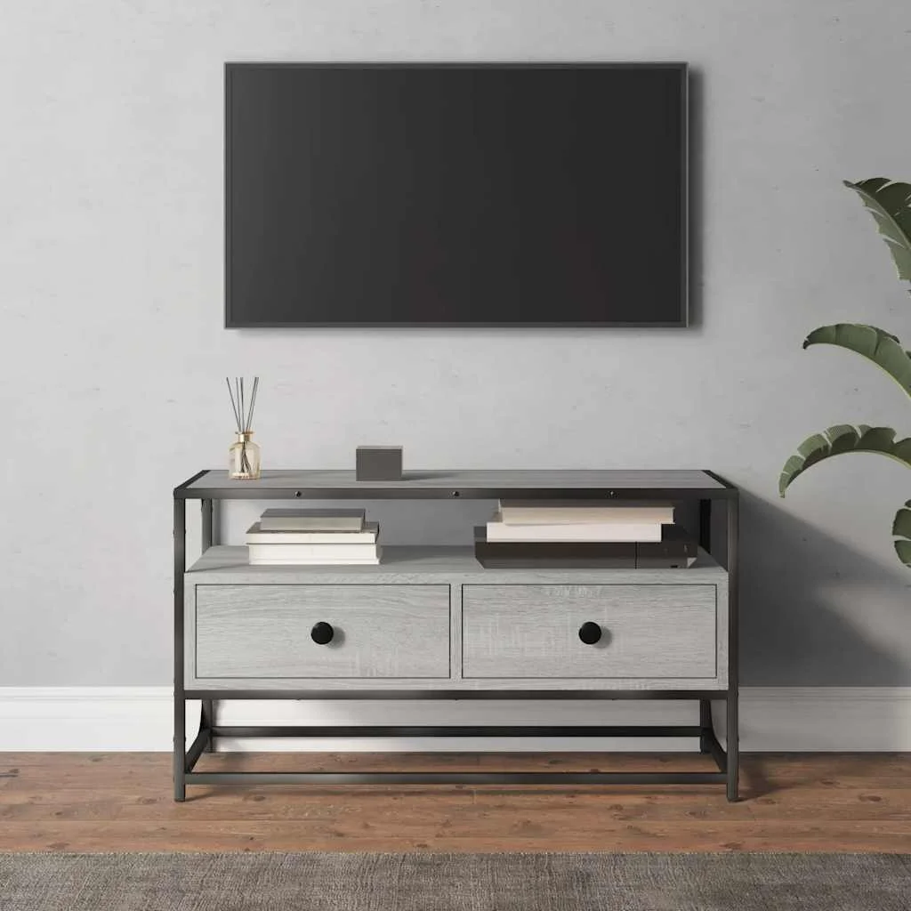 TV skrinka sivý dub sonoma 80x35x45 cm spracované drevo