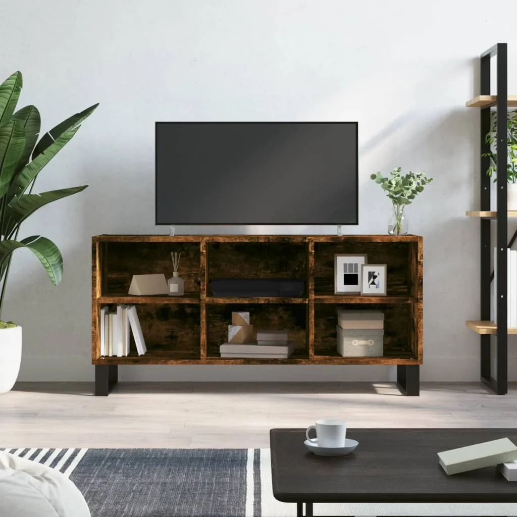 TV skrinka dymový dub 103,5x30x50 cm spracované drevo