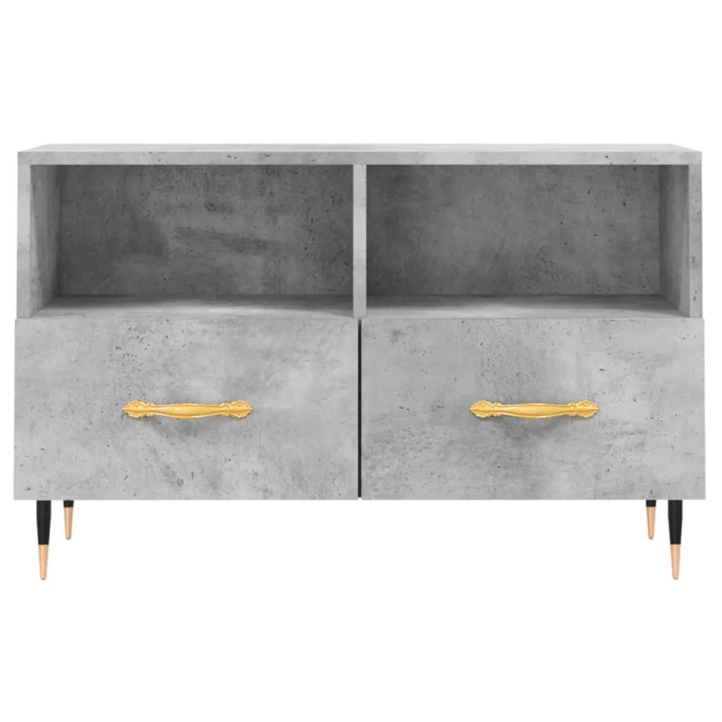 TV skrinka betónovosivá 80x36x50 cm spracované drevo