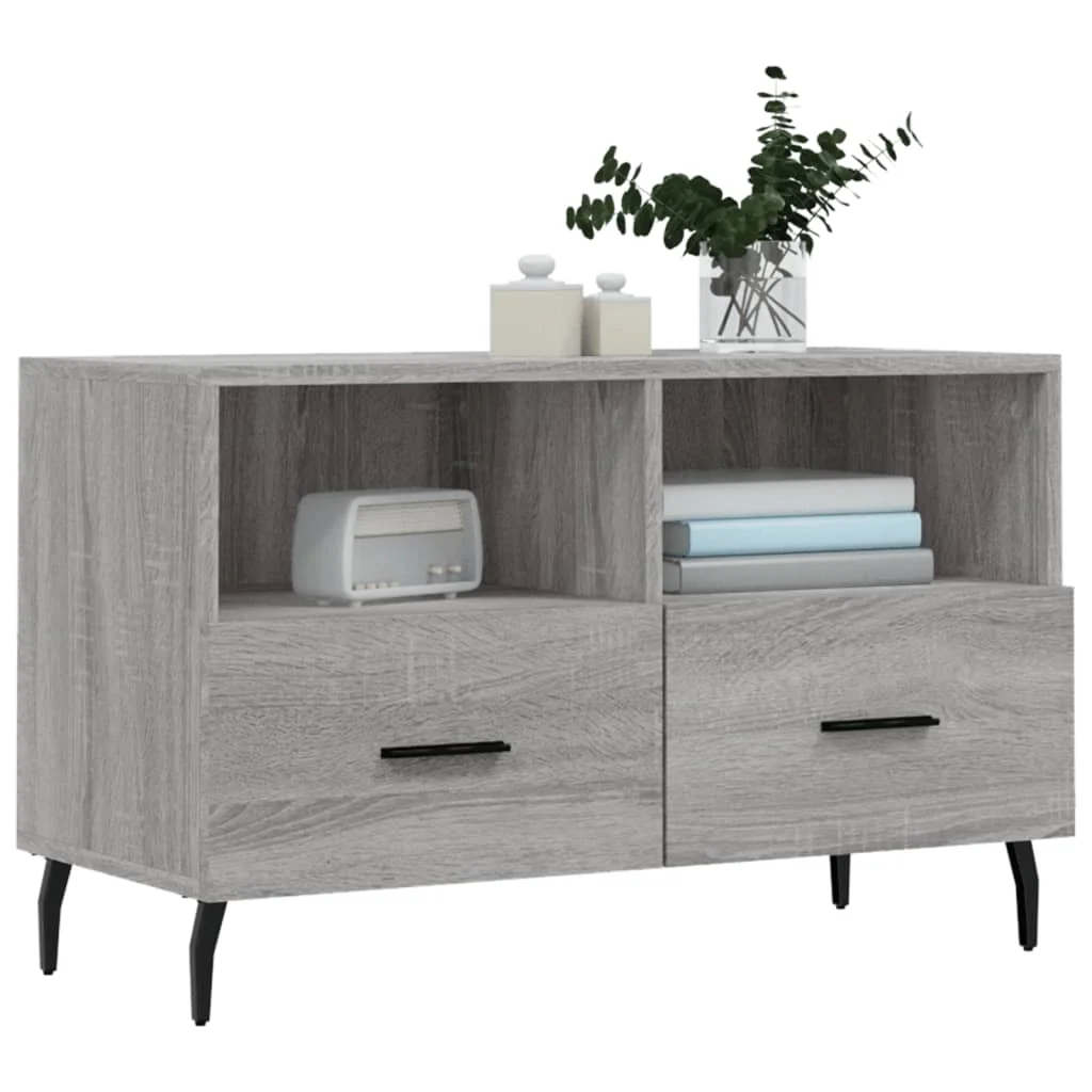 TV skrinka sivý dub sonoma 80x36x50 cm spracované drevo