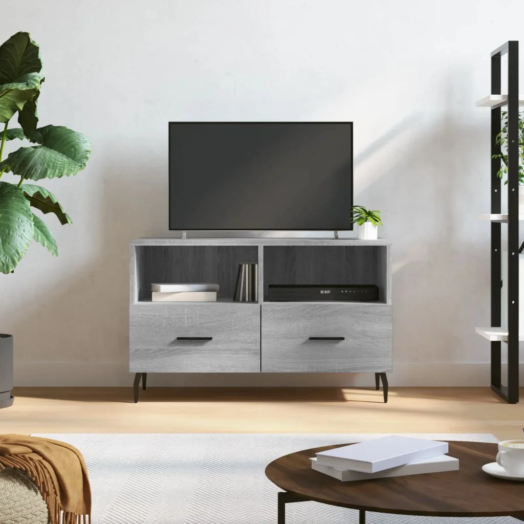 TV skrinka sivý dub sonoma 80x36x50 cm spracované drevo