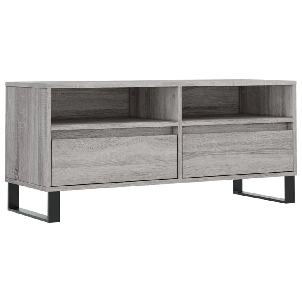TV skrinka sivý dub sonoma 100x34,5x44,5 cm spracované drevo