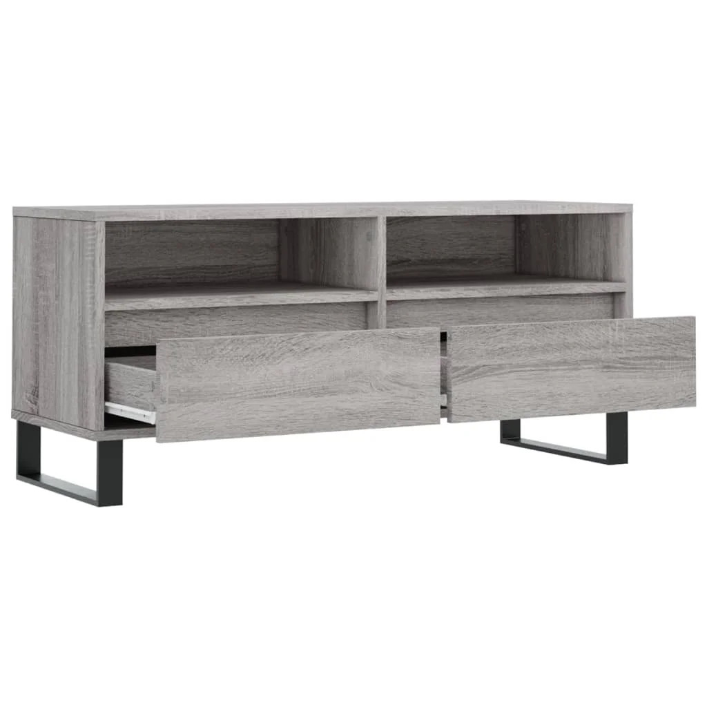 TV skrinka sivý dub sonoma 100x34,5x44,5 cm spracované drevo