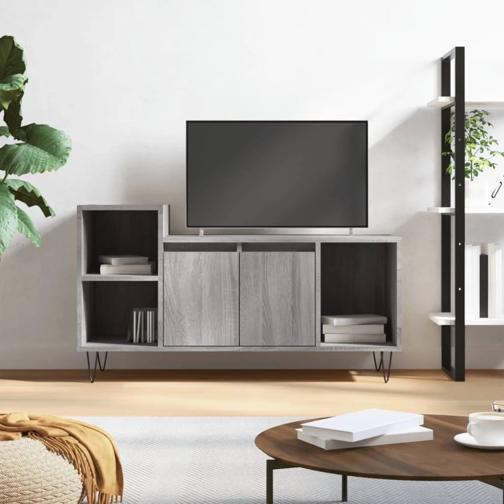TV skrinka sivý dub sonoma 100x35x55 cm spracované drevo