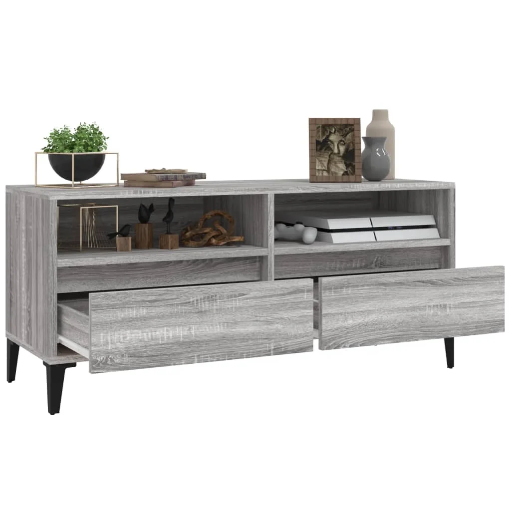 TV skrinka sivý dub sonoma 100x34,5x44,5 cm spracované drevo