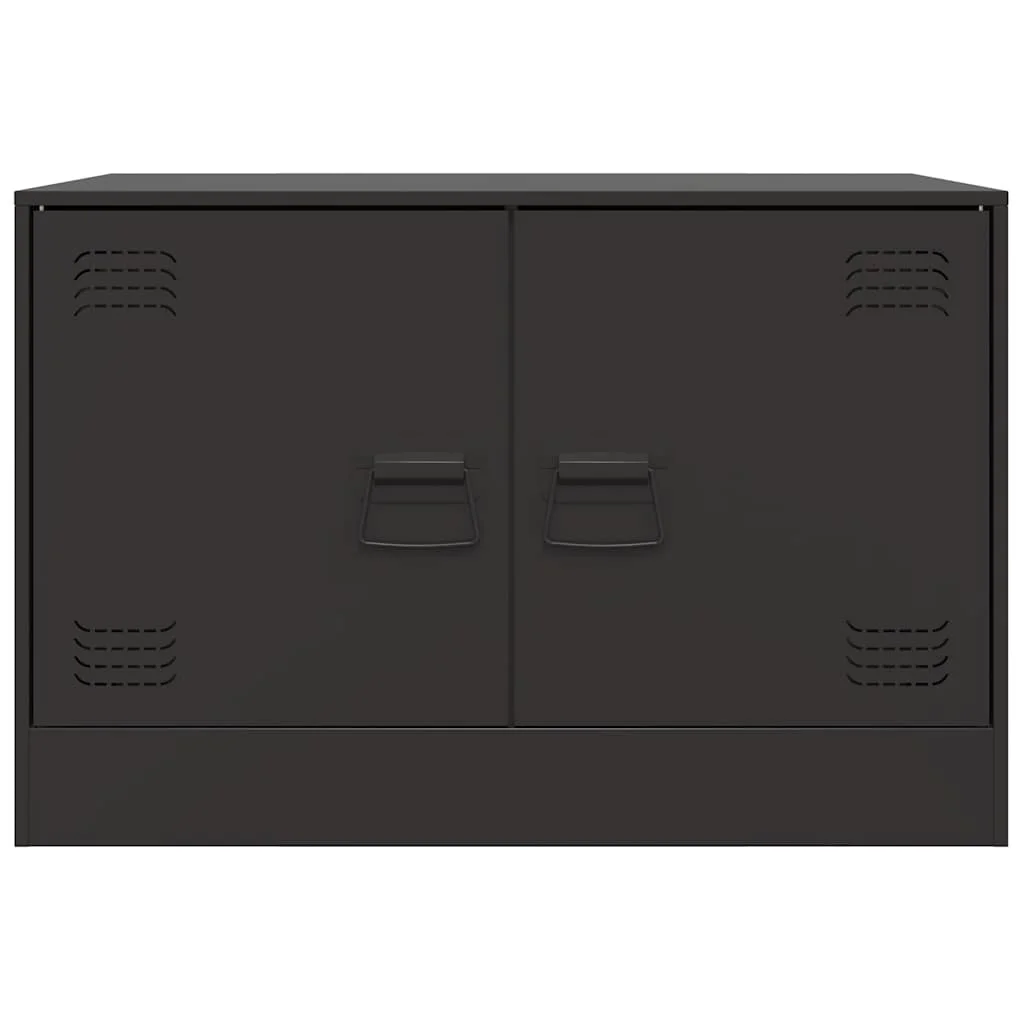 TV skrinky 2 ks čierne 67x39x44 cm oceľ