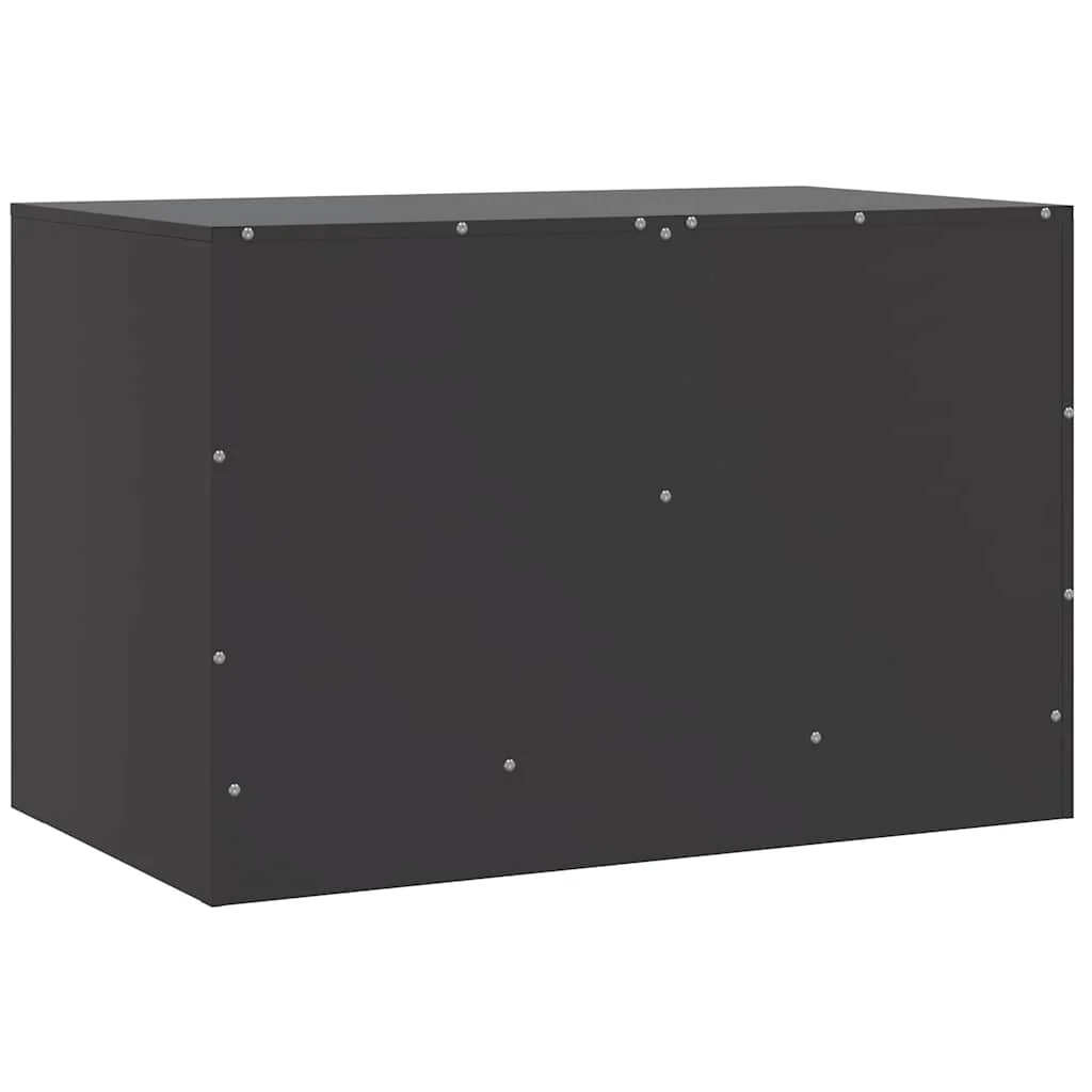 TV skrinky 2 ks čierne 67x39x44 cm oceľ