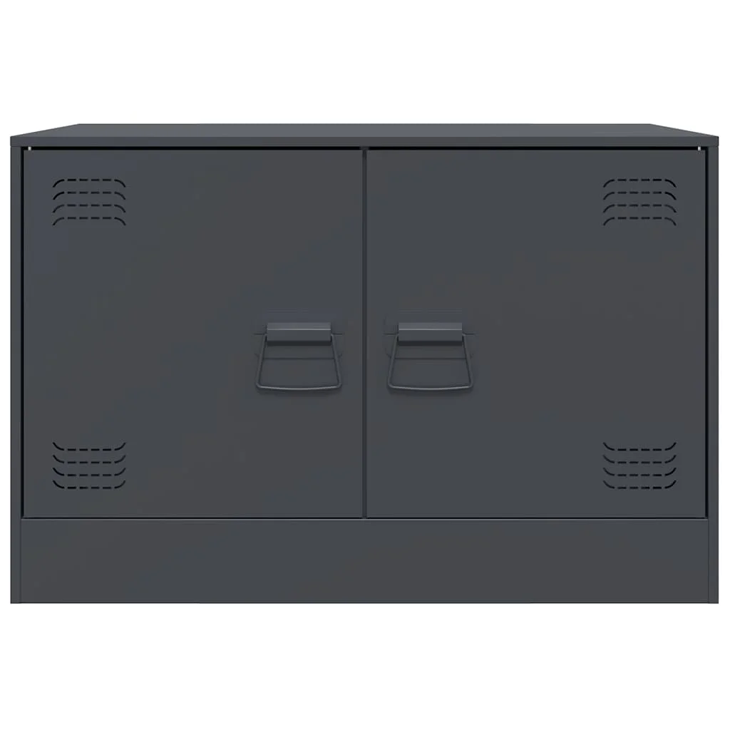 TV skrinky 2 ks antracitové 67x39x44 cm oceľ