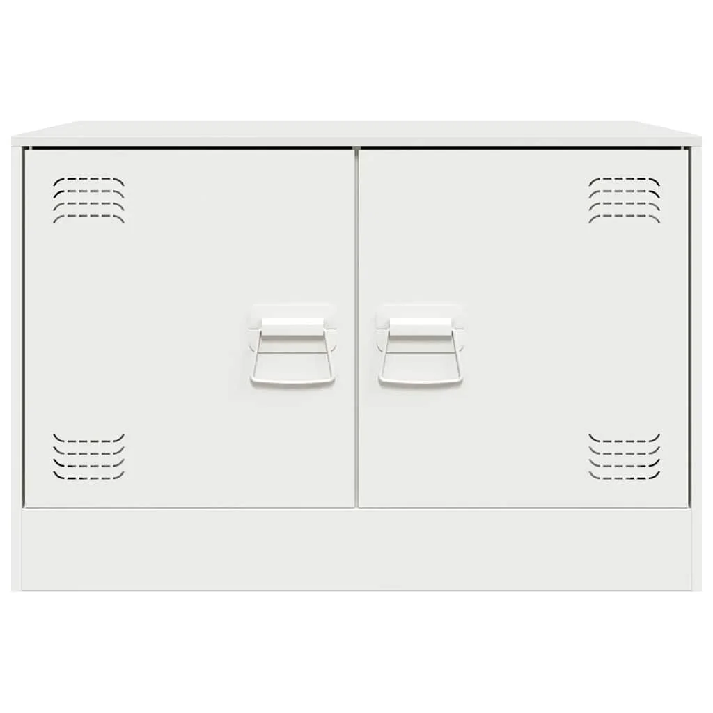 TV skrinky 2 ks biele 67x39x44 cm oceľ