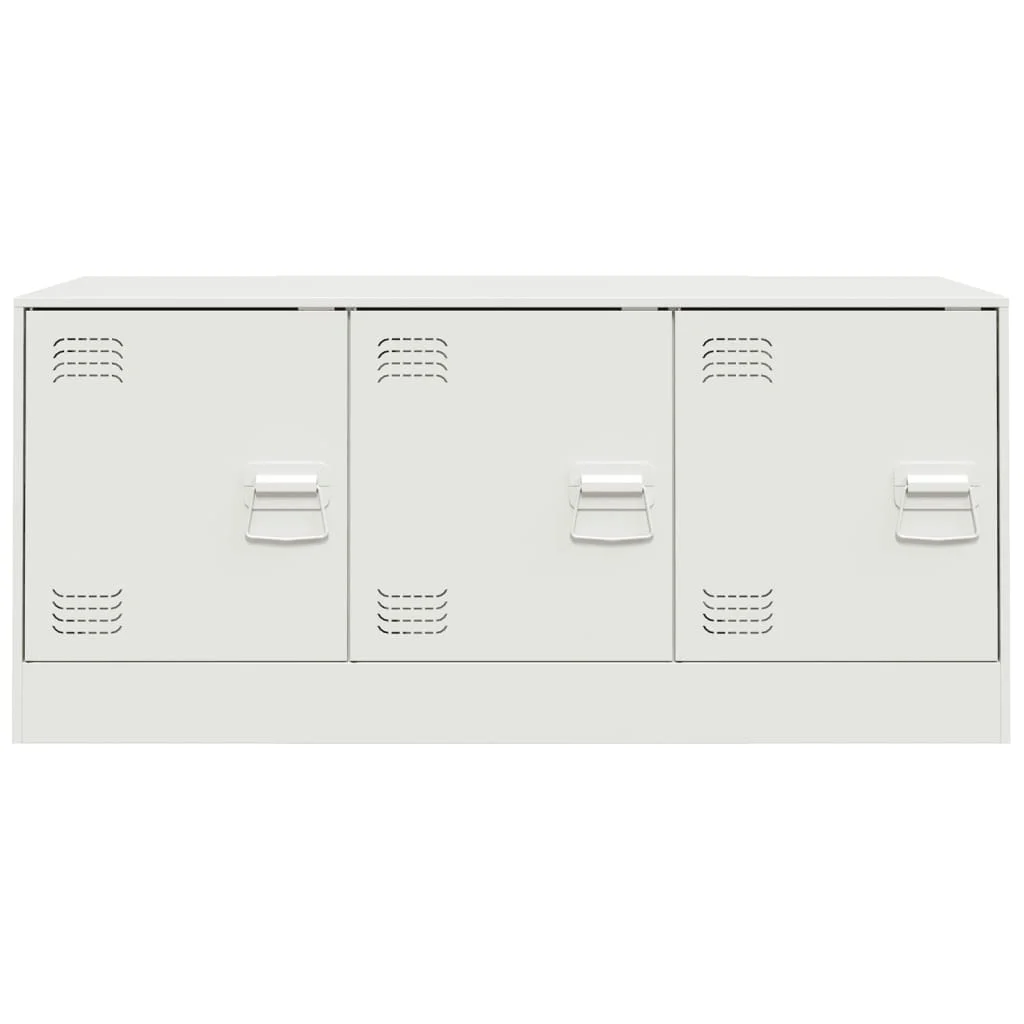 TV skrinka biela 99x39x44 cm oceľ