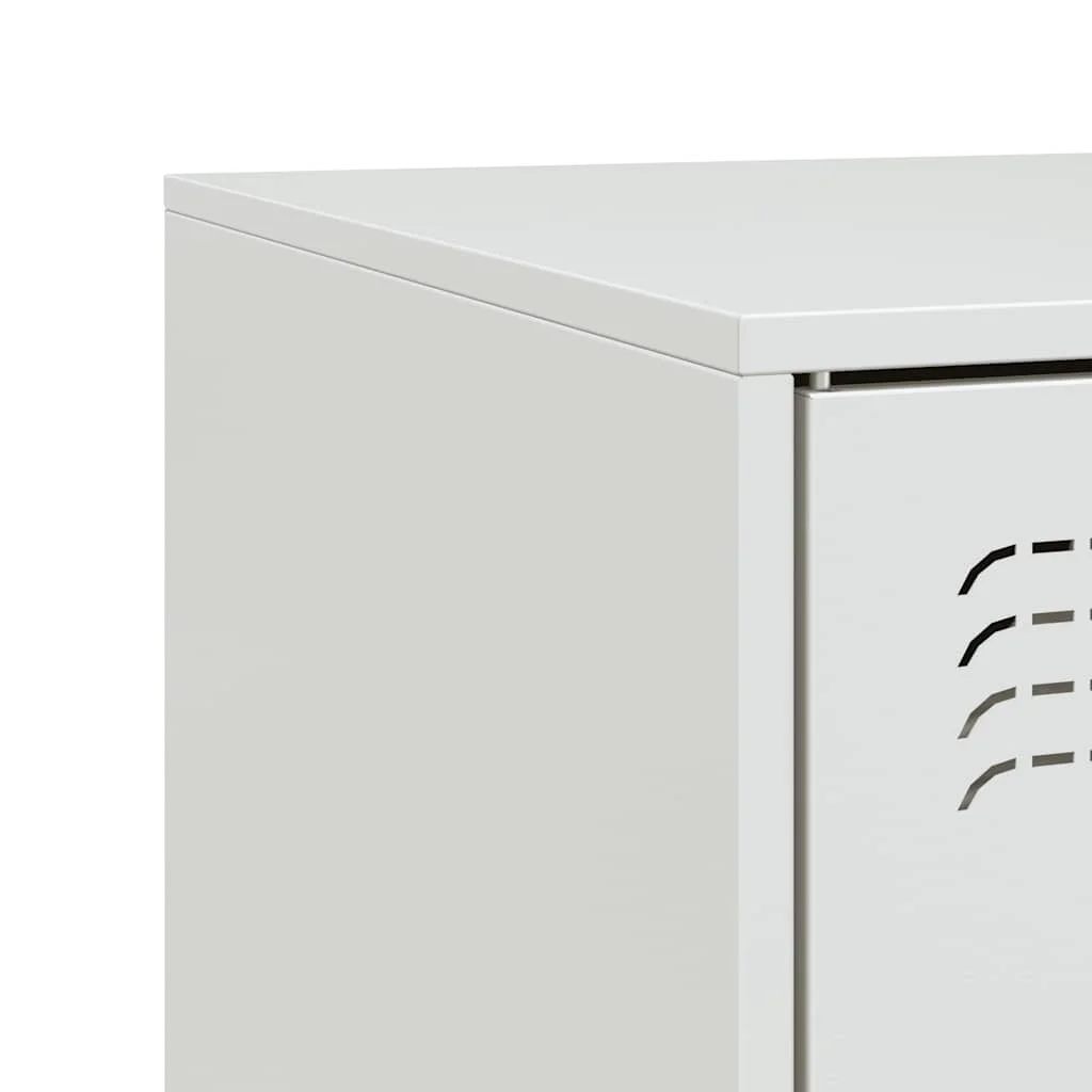 TV skrinka biela 99x39x44 cm oceľ