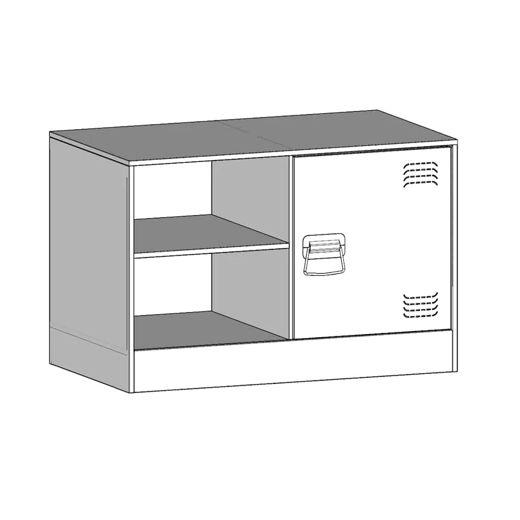 TV skrinky 2 ks čierne 67x39x44 cm oceľ