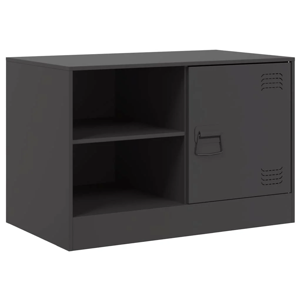 TV skrinky 2 ks čierne 67x39x44 cm oceľ