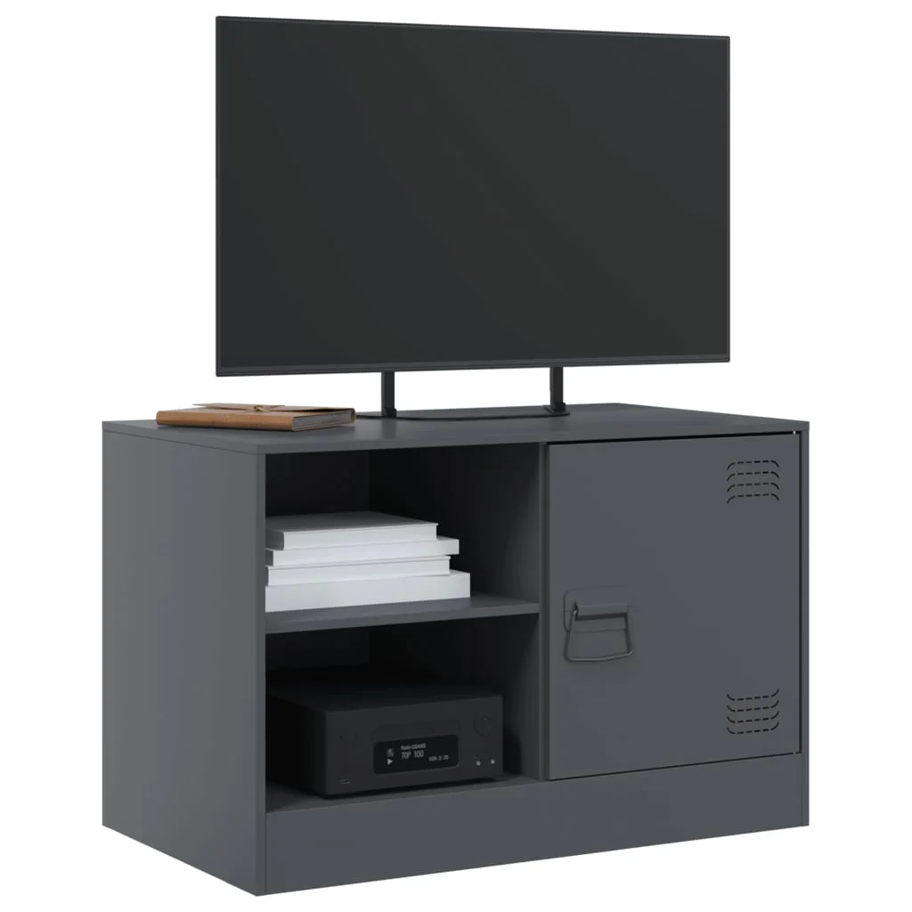 TV skrinky 2 ks antracitové 67x39x44 cm oceľ