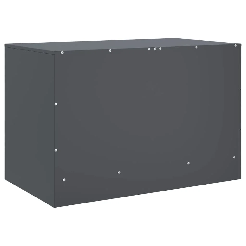 TV skrinky 2 ks antracitové 67x39x44 cm oceľ