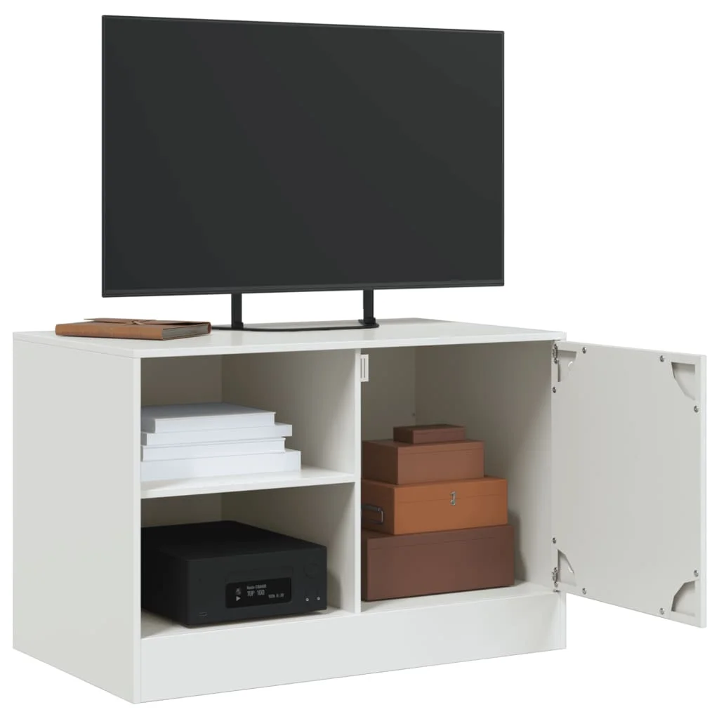 TV skrinky 2 ks biele 67x39x44 cm oceľ