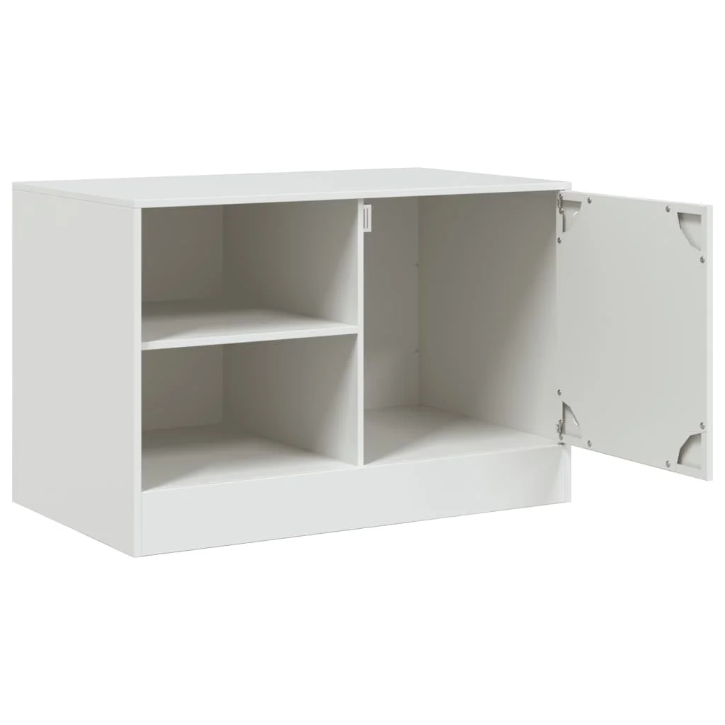 TV skrinky 2 ks biele 67x39x44 cm oceľ