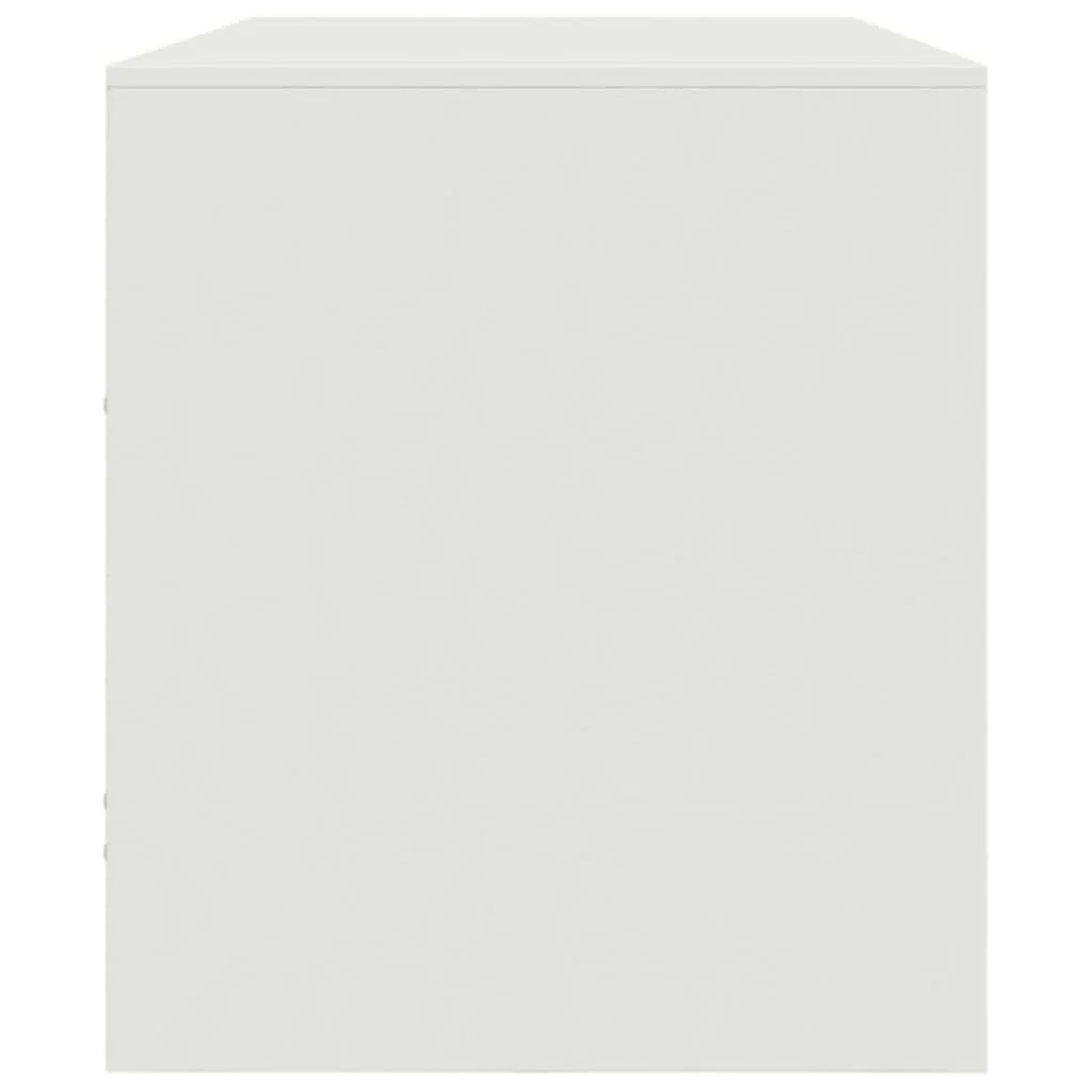 TV skrinka biela 99x39x44 cm oceľ